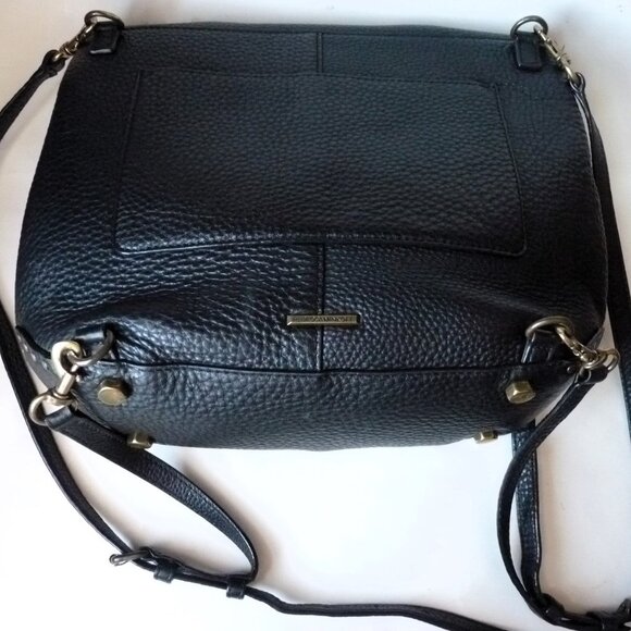 Rebecca Minkoff portfolio messenger/backpack black pebbled leather bag main image 4